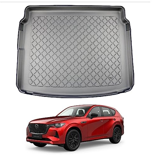 NOMAD Mazda CX-60 (2022+) Boot Liner Premium Tailored Car Floor Mat Protector Easy Install Non Slip Recyclable Thermoplastic Waterproof Dog & Pet Friendly Raised Edges Compatible Custom Accessory