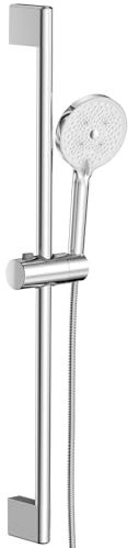 YEAUPE PRO Duschstange 70CM mit Duschkopf, YEAUPE PRO Brausestangenset mit Duschkopfhalterung Handbrause, Duschkopf mit Schlauch 1,6M, Duschkopf mit Filter, Duschsystem, Duschset für Badezimmer Chrom