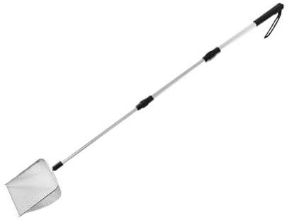 Dualoai Pelle à Litière Extensible pour Chat, Manche Télescopique en Aluminium, Conception Ergonomique, 2mmx2mm