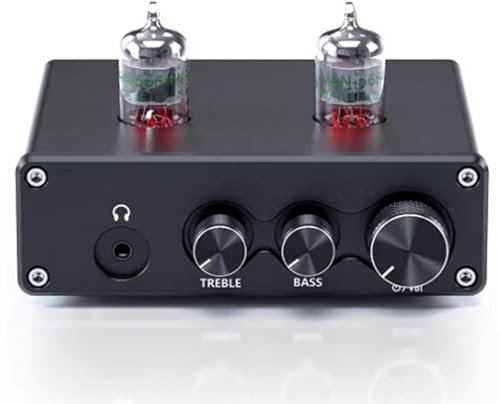 GZPKJ Preamplificador De Fono para Tocadiscos, Preamplificador De Fonógrafo para Tocadiscos, Control De Volumen, Conexión De Audio Versátil, Tubos Reemplazables, Reproducción Discos En Tocadiscos