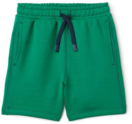 Amazon Essentials Boys' Athletic Regular-Fit Workout Shorts with Pockets, Active Sweat, PE Sports, Emerald Green, 9 Years