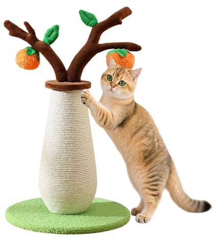 Tiragraffi Gatto – Albero da Gratta 56 cm in Sisal | Giocattolo interno resistente ai | Artiglio verticale per Arrampicata Gioco | Accessorio Sveglio Mentale lenitivo Comportamentale