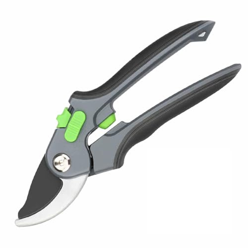 SIGANDG 8 Forbici Cesoie per le Mani Deboli, Forbici da Giardino Professionali, per Legno Fresco/Fiore, Lama Affilata in Acciaio SK-5, Forbice da Potatura Forti e Antiruggine