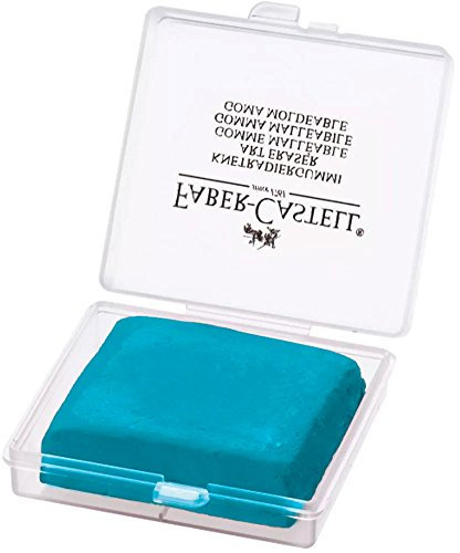 Faber-Castell 127121 - Knetradiergummi Art Eraser in Kunststoffbox, sortiert