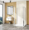 Aica Sanitär Duschkabine Eckdusche Eckeinstieg 75x90x90cm U-FORM Duschabtrennung U-Kabine Glas Dusche 6mm Glas H.203cm