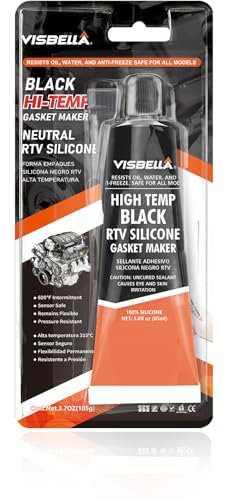 Visbella Neutral RTV Joint électrique Huile et Eau antigel Flexible en Silicone pour la réparation de Moteurs à Haute température (Noir)