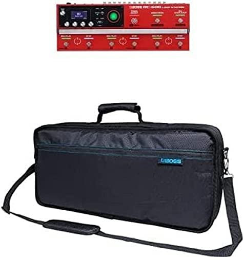 BOSS RC-600 Loop Station Bündel mit BOSS CB-ME80 Custom-Tasche mit Schultergurt für ME-80 Gitarren-Multieffektpedal und Zubehör