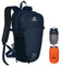 ONETOALL Fahrradrucksack 15L/20L Wasserdicht, Wanderrucksack mit Helmnetz und Regenschutz, Tagesrucksack mit Abnehmbarem Bauchgürtel zum Radfahren Wandern Tagestour Sport Alltag