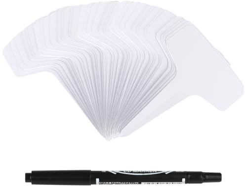 CAKKVDE 200Pcs 6x10cm T-Type Plastic Plant Labels for Outdoor Plants