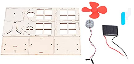 HUSHUI Moulin à Vent à énergie Solaire, Jouet D'expérimentation Scientifique, Modèle de Maison en Bois pour Enfants de 7 Ans et Plus, avec Interaction Parent-Enfant éducative