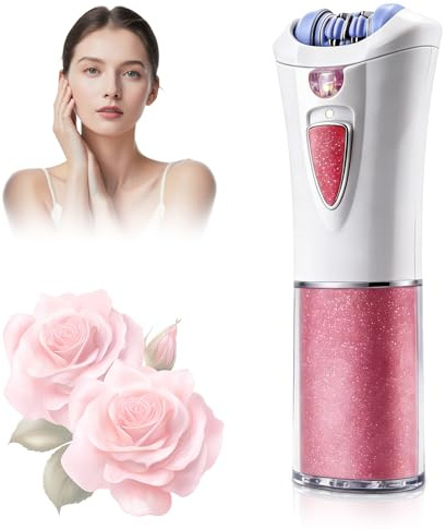 2026 Upgraded Facial Epilator for Women, Cordless Electric Tweezers Hair Removal Device with LED Light, Precise & Painless Face Epilator Hair Remover for Face/Lip/Arms/Legs/Bikini Line (Red)