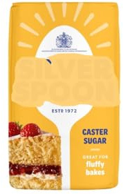 Caster Sugar, 1kg, Great for Fluffy Bakes, 1 Pack,Superfine granulated sugar with ultra-fine crystals that dissolve quickly and easily, perfect for creating light and airy baked goods