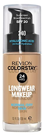 Revlon Colorstay Longwear Makeup Normal/Dry, 240 Medium Beige, 1 fl oz