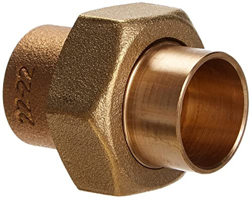 Cornat Löt-Verschraubung, 2 Muffen, konisch dichtend, A 22 mm, 1 Stück, rotguss, T534022