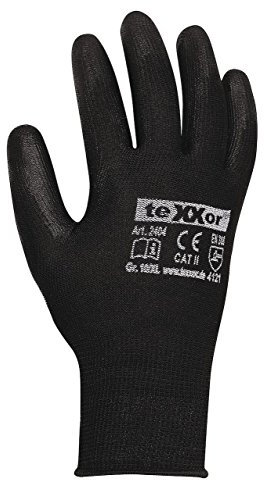 120 Paar - Polyester-Strickhandschuhe Polyurethan beschichtet - teXXor® - 2404 - Größe XL