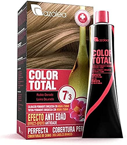 ALEA - Tinte Pelo Mujer - Color Total - Nº 7.3 - Color Rubio Dorado - Coloración Permanente en Crema - Aceite Argán y Tsubaki - Cobertura Total de Canas - Aclara 3 Tonos en Cabellos Naturales