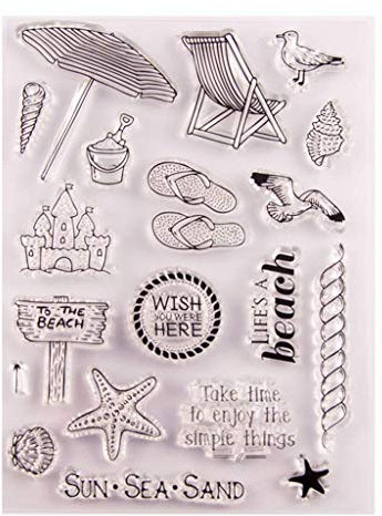 Carry stone Strand Silikon Clear Stamp Seal DIY Scrapbook Prägung Album Dekor Kunsthandwerk