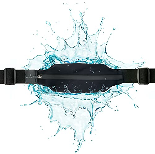 Back Bay Slim Running Belt for Women & Men [Fits ALL Phones], Runners Fanny Pack for Men, Money Belt, Running Gear Gift, Waist Bag Workout Gear, iPhone Runner's Phone Holder Waist Pack