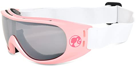 Barbie Girls Ski Goggles for Winter Snow Sport Girl Snowboarding Goggle for Little Kids (Pink)