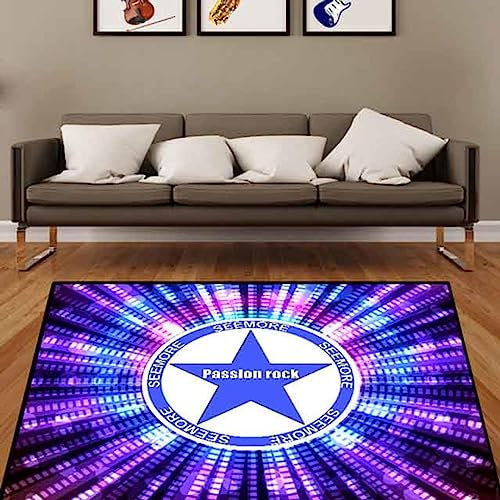 GYYFQH Schlagzeugteppich Schlagzeug Teppich Schlagzeug Drum Rechteckiges Drumpad Anti-Vibrations-pad, Schallschutz-bodenpad, Spezielles Anti-rutsch-pad Für E-Drum Verdickt,D-120×160cm