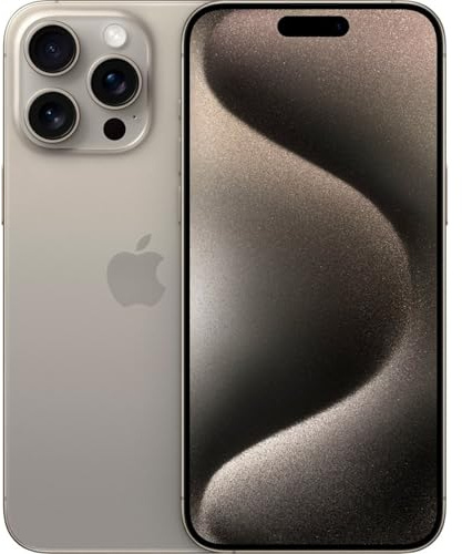 Apple iPhone (Renewed Premium) 15 Pro Max, 256GB, Natural Titanium - Unlocked