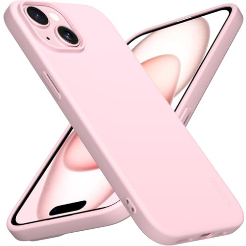 X-level Skal Kompatibelt med iPhone 15 Fodral, Tunn Telefonskal Silkeslen Mjuk Smal Skydd för iPhone 15 - Rosa