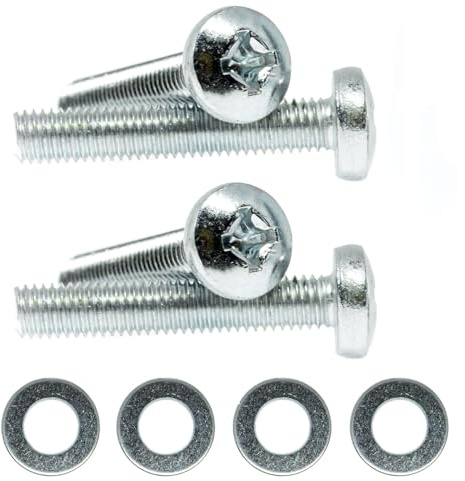 M8 x 30mm TV Wall Mount Bracket Screws for TVs All Brands Pan Head Bolts + Washers H01B