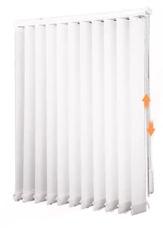 HDEYRSX Cortina Lamas Verticales,Persianas Verticales Blackout para Ventanas,Estores de Privacidad Térmica Opaca para Puerta Corredera,Balcón,Interior,con Accesorios (85cm x 115cm)