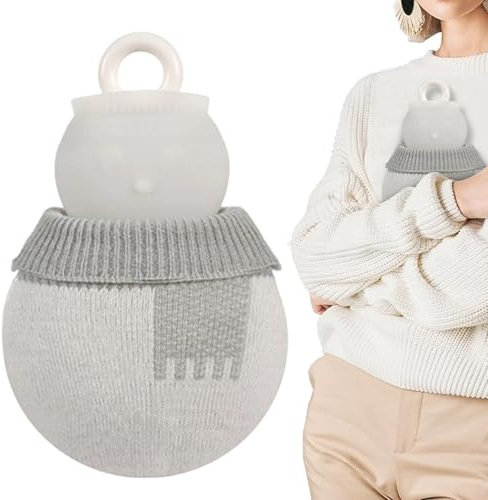 Varmvattenflaska 320 Milliliter Läckagesäker Snögubbe-Värmare Med Fodral | Silicone Vattenkudde För Kvinnor Hand Resa Vinter Kallt Väder Jul