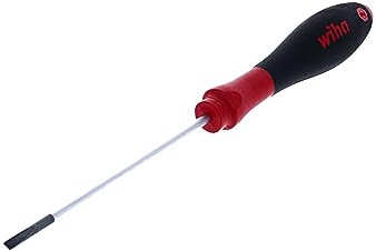 Wiha 30210 Slotted Screwdriver with SoftFinish Handle, 3.5 x 100mm