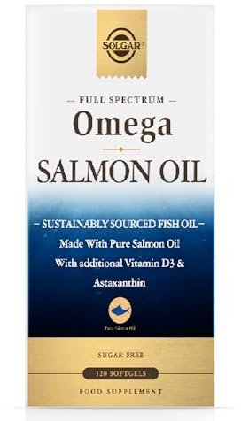 Solgar Full Spectrum Omega Softgels - Pack of 120 - Fish Oil Supplement for Immunity, Brain and Eye Health - with Omega 3, 6, 9, EPA & DHA - Vitamin D3 & Antioxidants