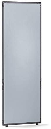 kaiserkraft | Trennwand | Kunststoff | Rahmen schiefergrau | Silbergrau | HxB 1950 x 650 mm.