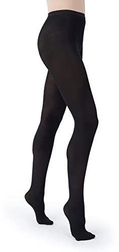 Capezio Collants de transition ultra doux pour femme, collants sans pieds ou sans pieds pour les spectacles de danse, collants polyvalents et de soutien à la taille, Noir, S-M