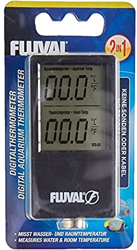 Fluval kabelloses 2 in 1 Digitalthermometer misst die Wasser- und Raumtemperatur