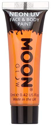 Moon Glow - 12ml Neon UV Face & Body Paint - Intense Orange