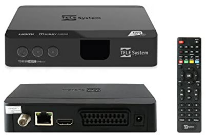 Pack Récepteur Satellite TS9018HEVC + Carte Tivùsat HD Activation Comprise - DVB-S / S2 HD, Classique 10 Bits, HD 1080p, Plus de 50 chaînes Tivùsat HD