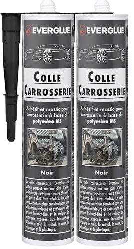 Karosseriekleber 1K MS Montagekleber UV-beständig schwarz Kartusche MS-Polymer Kraftkleber extra stark elastischer Kleb-und Dichtstoff zum Kleben und Abdichten im Fahrzeugbau, Van, Wohnmobil (2)