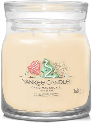 Yankee Candle - Bougie signature Christmas Cookie modèle moyen