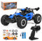 Joellfuner ferngesteuertes Auto, 2.4GHz 1:16 Offroad Monster RC Truck, 2WD 20KM/H RC Buggy mit LED-Licht, wasserdichte ferngesteuert Offroad Spielzeugauto für Kinder Geschenk ab 3 Jahre (Blaues)