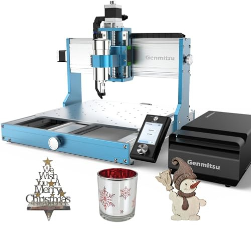 SainSmart 3030-PROVer MAX Fraiseuse CNC avec tube de refroidissement par air, guidage linéaire et vis à billes, supporte le kit de tournage 4ème axe et le module WLAN