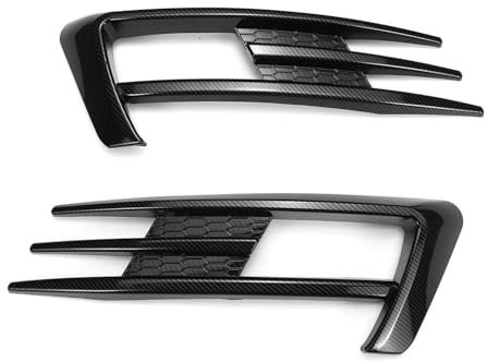 Labios Parachoques Para VW Para G&olf 7 MK7 2013-2017 Rejilla Radiador Pre-facelift Parachoques Delantero Alerón Labios Lámpara Cubierta Kit Carrocería Embellecedora(Carbon Look)