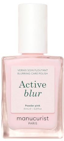 Manucurist Active Blur™ – Smalto Rinforzante Unghie Fragili con Effetto Blur – Smalto Unghie Trasparente Rosa Cipria Opaco – Smalti per Nails Senza Lampada – Nails Care - Ingredienti Naturale - Vegan