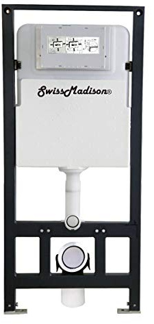 Swiss Madison SM-WC426 Concealed In-Wall Toilet Tank Carrier System Wall-Hung Dual Flush, 20 L
