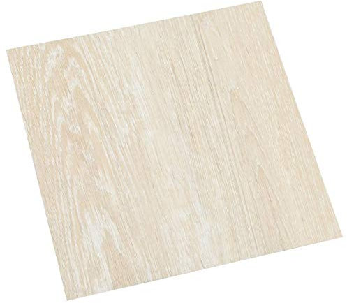 Susany 55 STK. PVC-Fliesen Selbstklebend Vinyl-Fliesen Bodenbelag rutschfest Wasserfest Vinylboden Laminat Dielen Laminatboden Fußboden Fliese Wohnzimmer Designboden 5,11 m² Beige