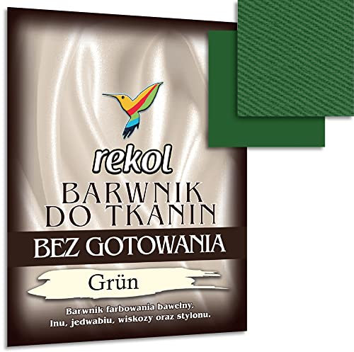 Wohnkult 15 g Textilfarbe ohne Kochen Stofffarbe Färben Nachfärben 16 Auswahl (Grün)