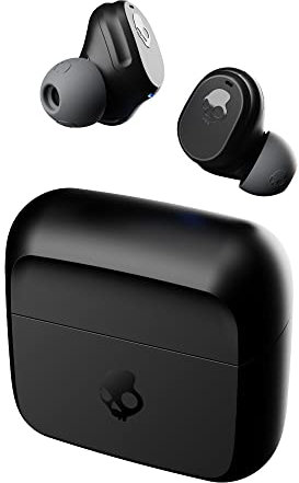Skullcandy Mod In-Ear Wireless Earbuds, 34 Hr Battery, Microphone, Works with iPhone Android and Bluetooth Devices - Black