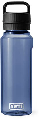 YETI Yonder 1L/34 oz Water Bottle with Yonder Chug Cap, Navy
