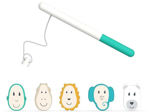 Matchstick Monkey Bathtime Fishing Game, Antimicrobial Baby Bath Toy, Easy To Grip, Sensory Learning - Fishing Game, 12 Months Old+