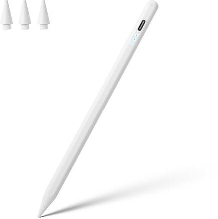 Stylus Pen for iPad A16 11th 10th 9th 8th 7th 6th Generation, iPad Pro 12.9 11 13 inch M4, iPad Air M3 M2 5th 4th 3rd Gen, iPad Mini A17 Pro 7 6 5, for Apple Pencil Pro 1st 2nd Gen Alternative (Black)