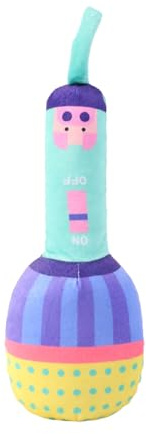 Jouet de dentition de chiot - Sound à mastication microphone en peluche, aide dentaire douce | Tissu doux et durable jeu en plein air intérieur, conception interactive amusante pour les animaux de com